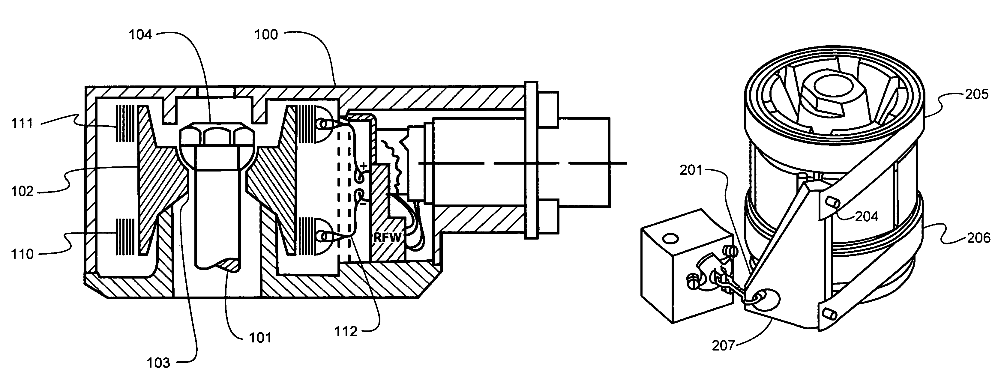 Redundant radial release apparatus