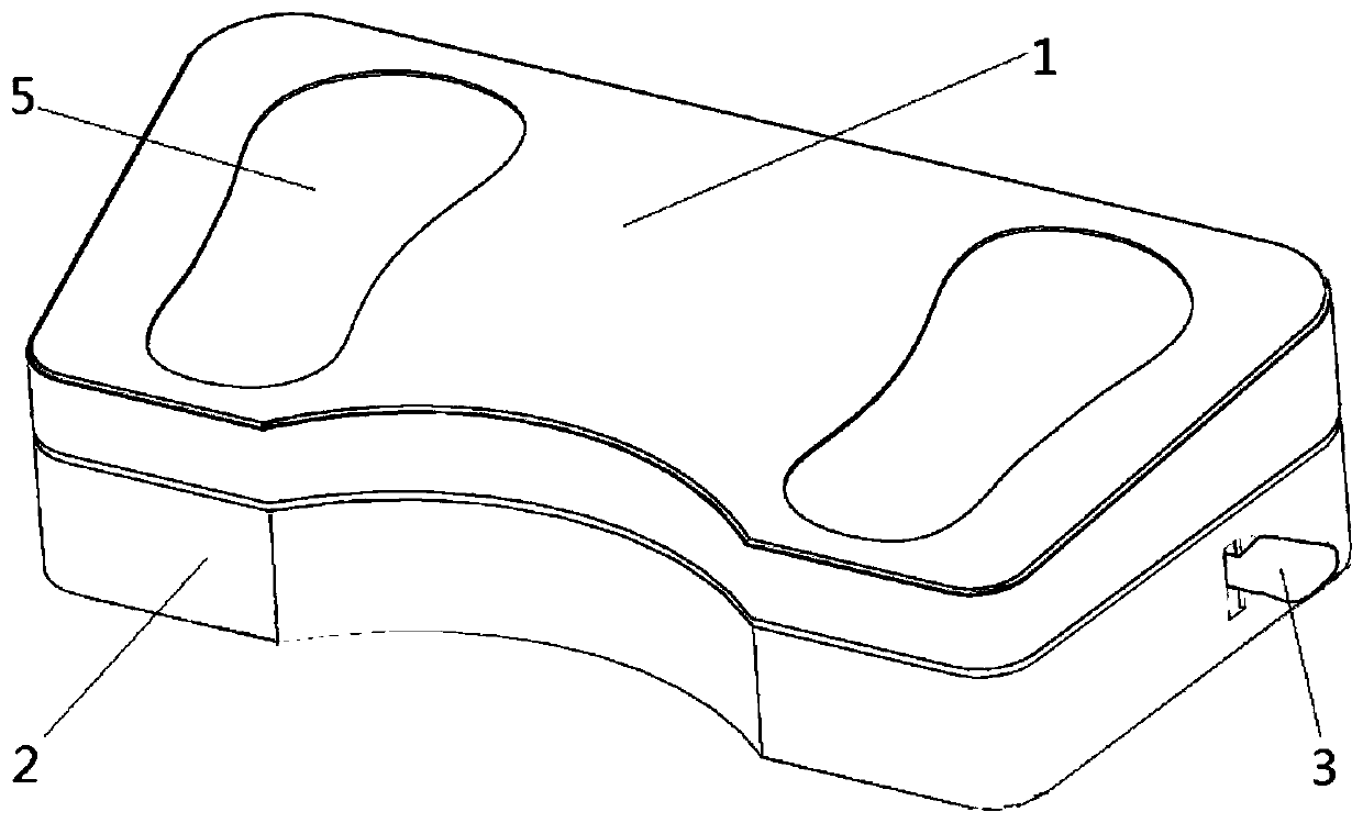 Defecation-assisting pedal device