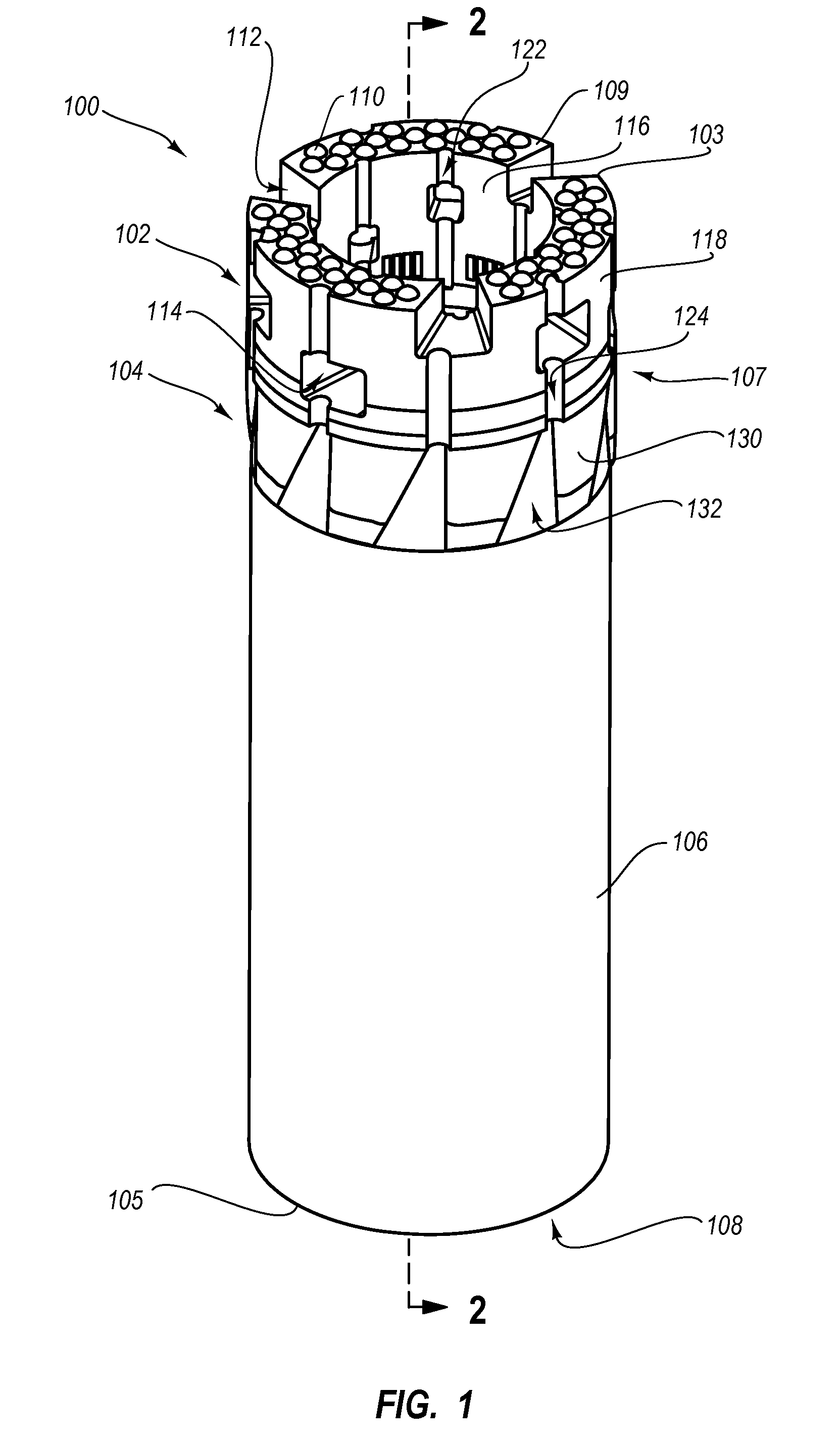 Impregnated drill bits with integrated reamers