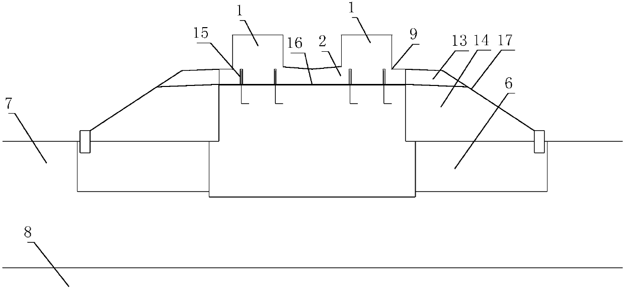 Pile Foundation Composite Rail Bearing Beam Transition Section Structure for Medium and Low Speed ​​Maglev Double Line Fill Section