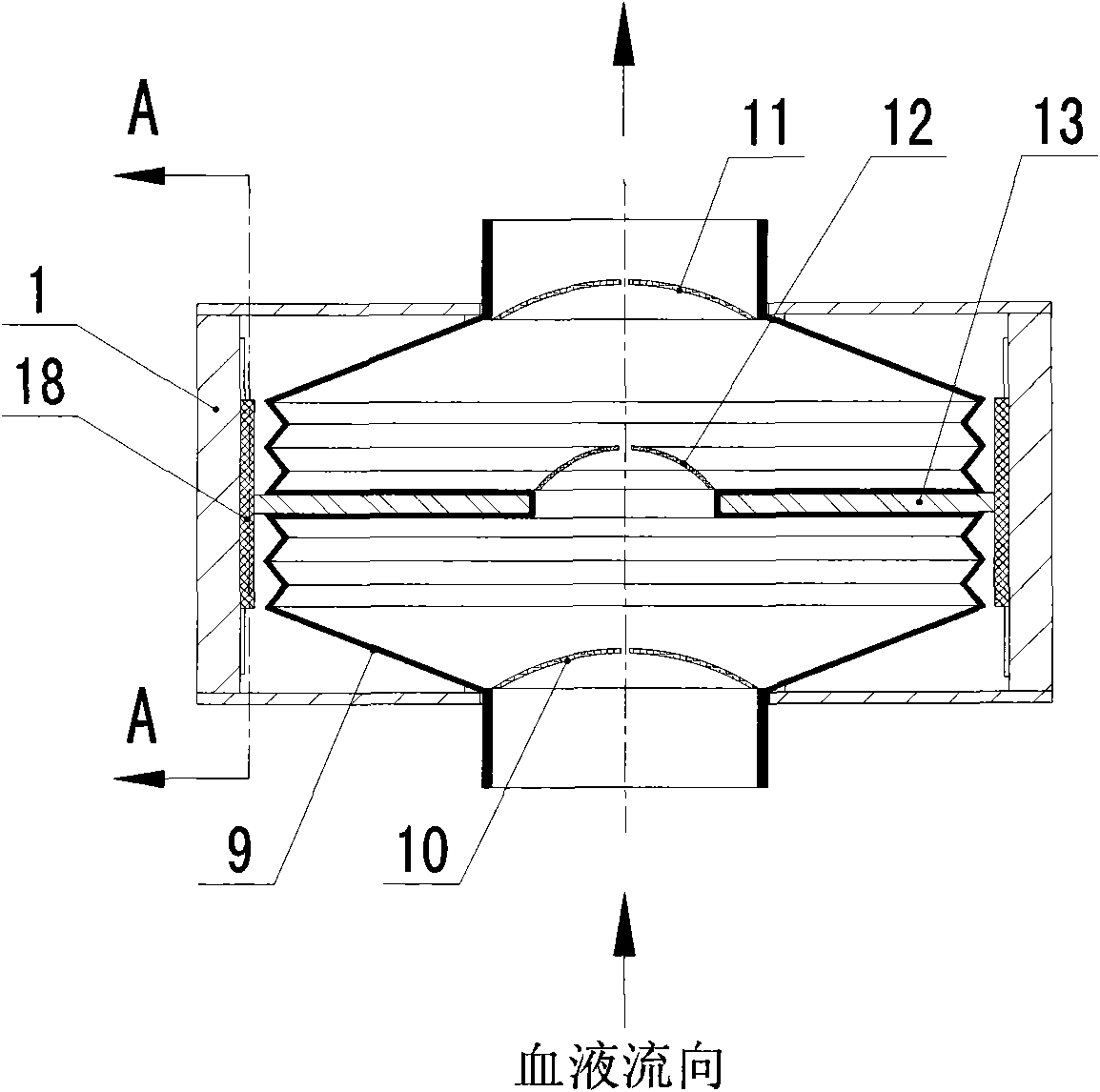 Pulsator type blood pump driven by ultrasonic liner motors