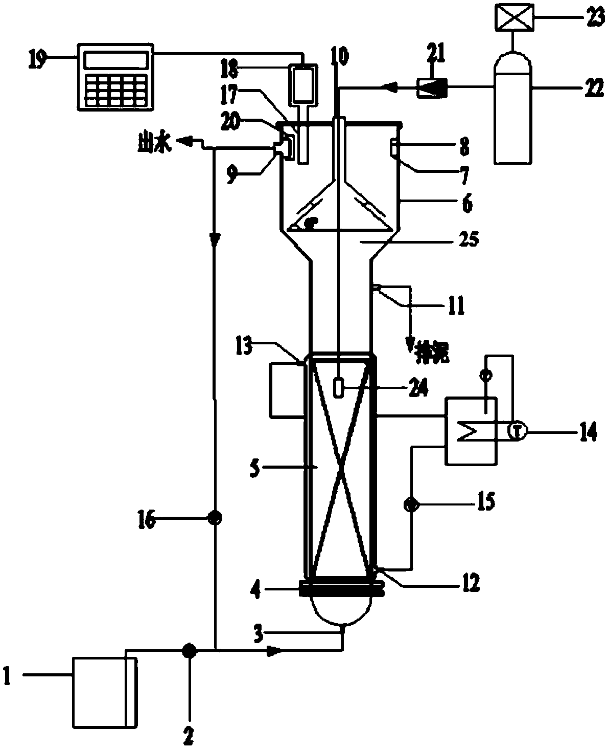 Denitrification treatment method of high-concentration nitrate wastewater