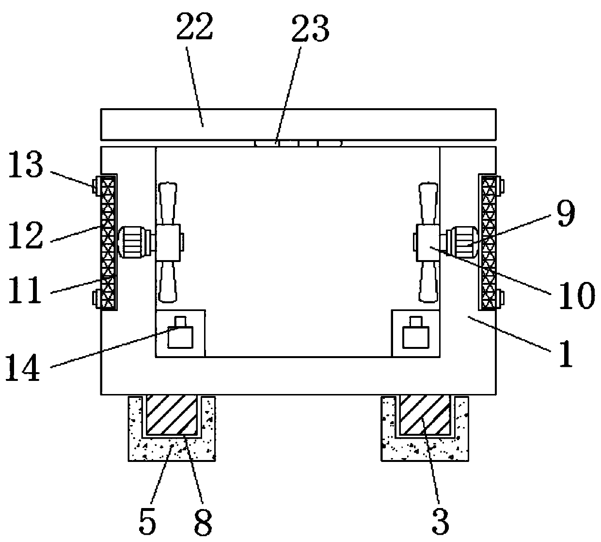 A protective device for electromechanical equipment with heat dissipation function