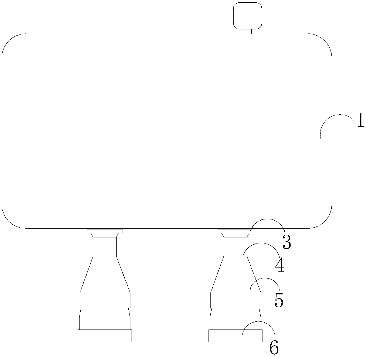 Gas pipeline with reducing speed increase and anti-backflow blocking for gas water heater