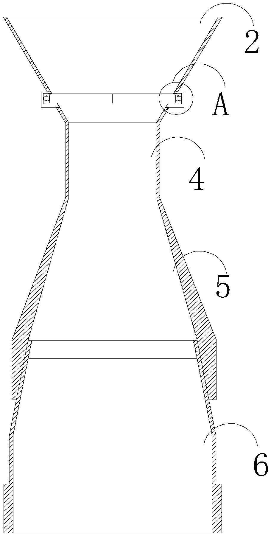 Gas pipeline with reducing speed increase and anti-backflow blocking for gas water heater