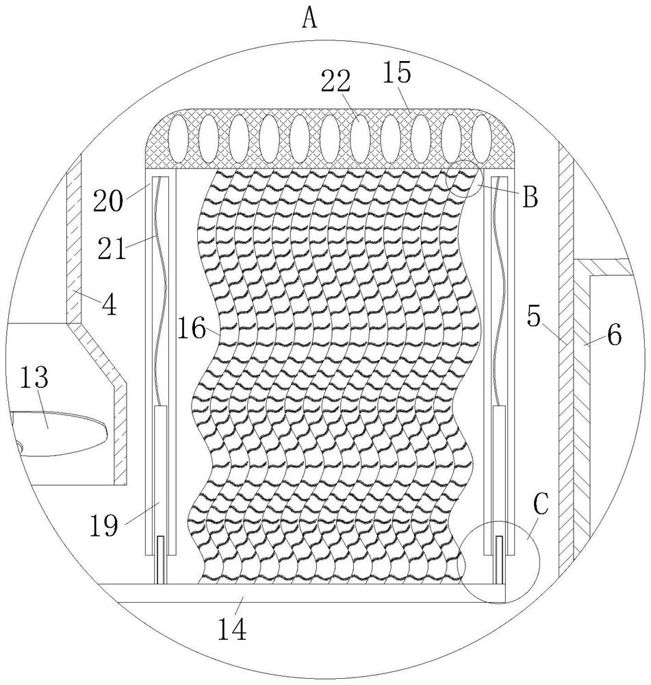 Roving frame with dust collection function