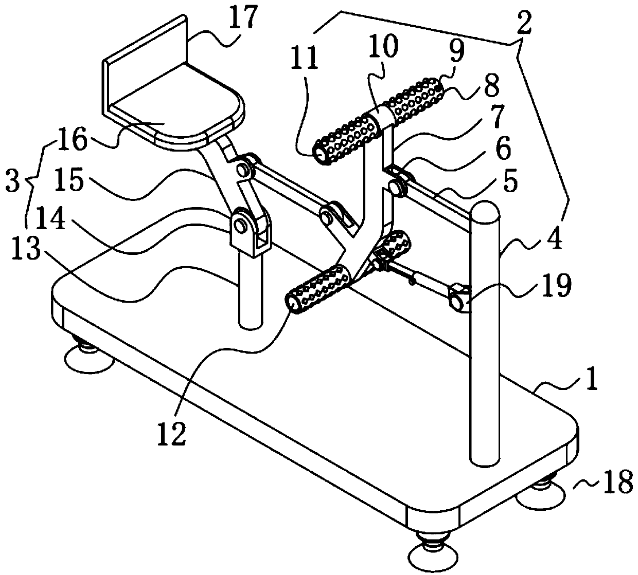 Cardiology rehabilitation training device