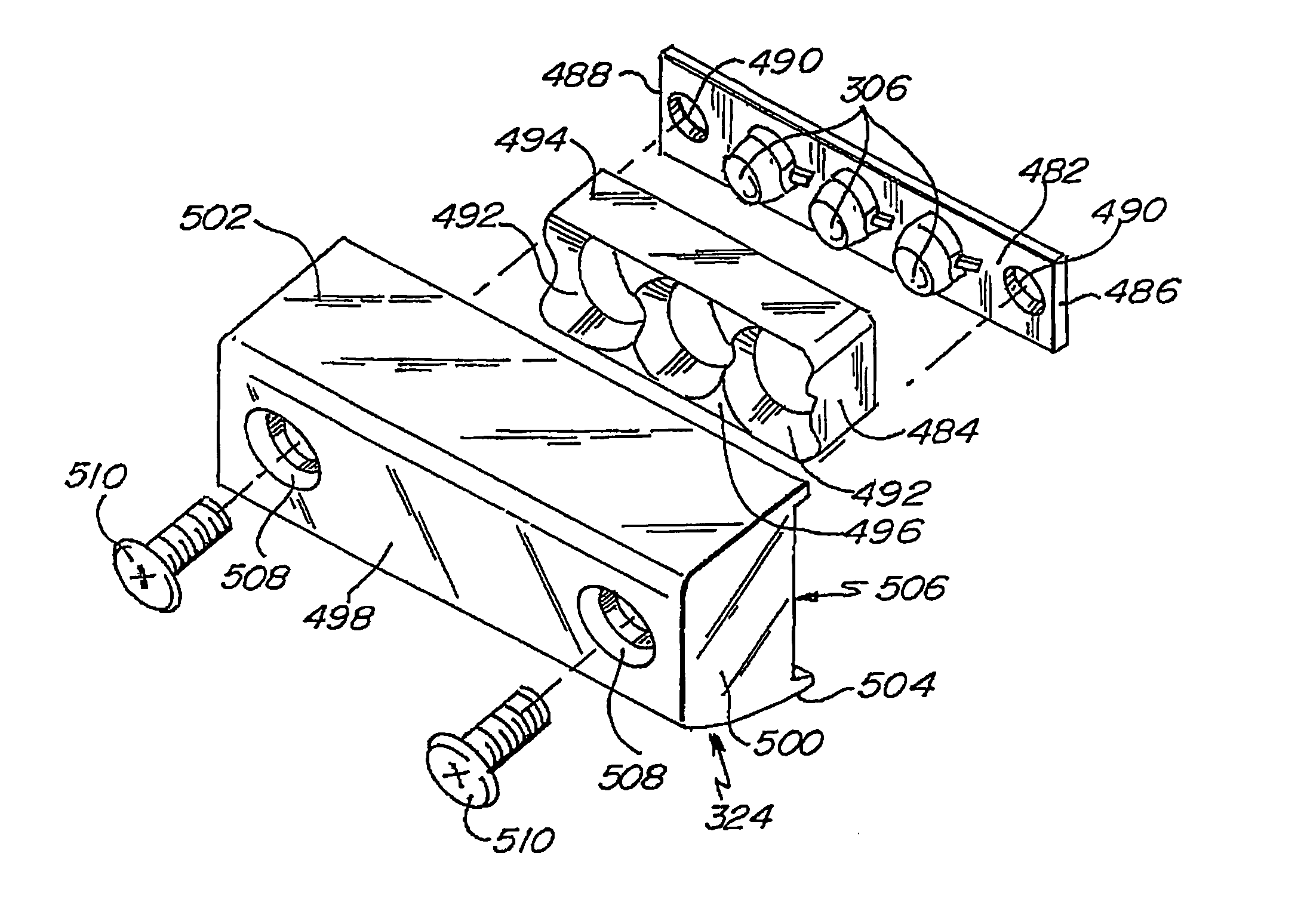 Strip LED light assembly for motor vehicle