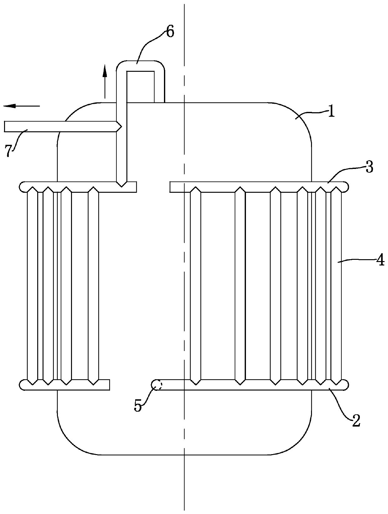 Gas output pipeline of liquid natural gas storage tank