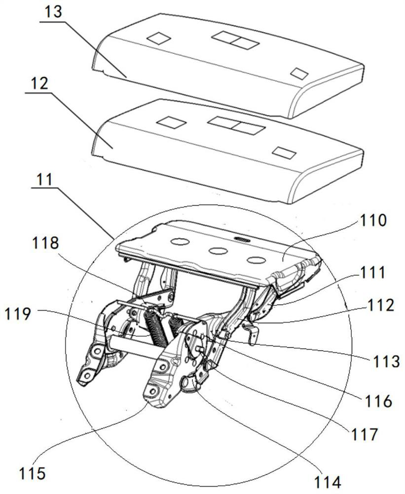 Child sleeping car seat device