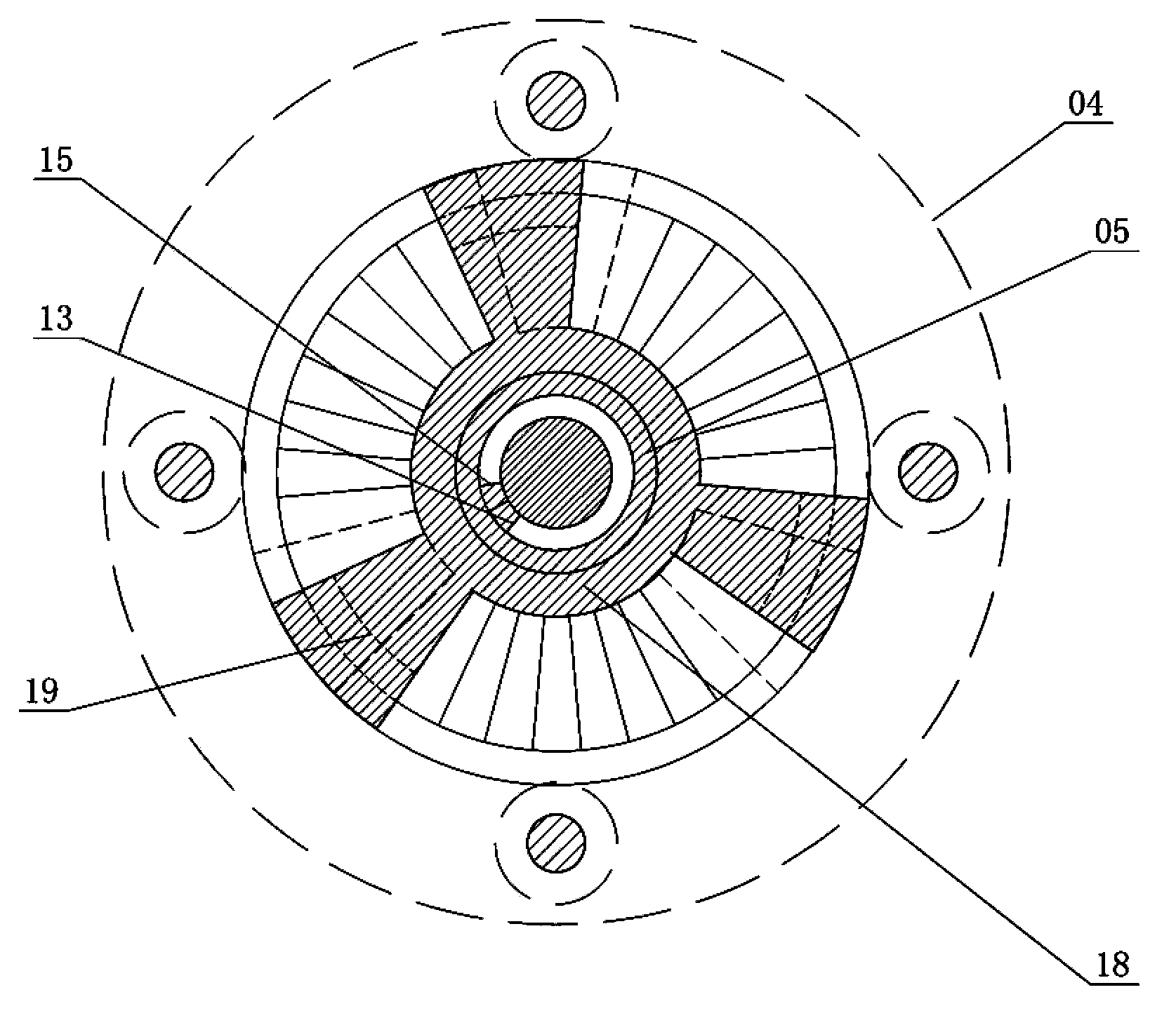 Special spiral staggered positioning desalter for nuclear power plant