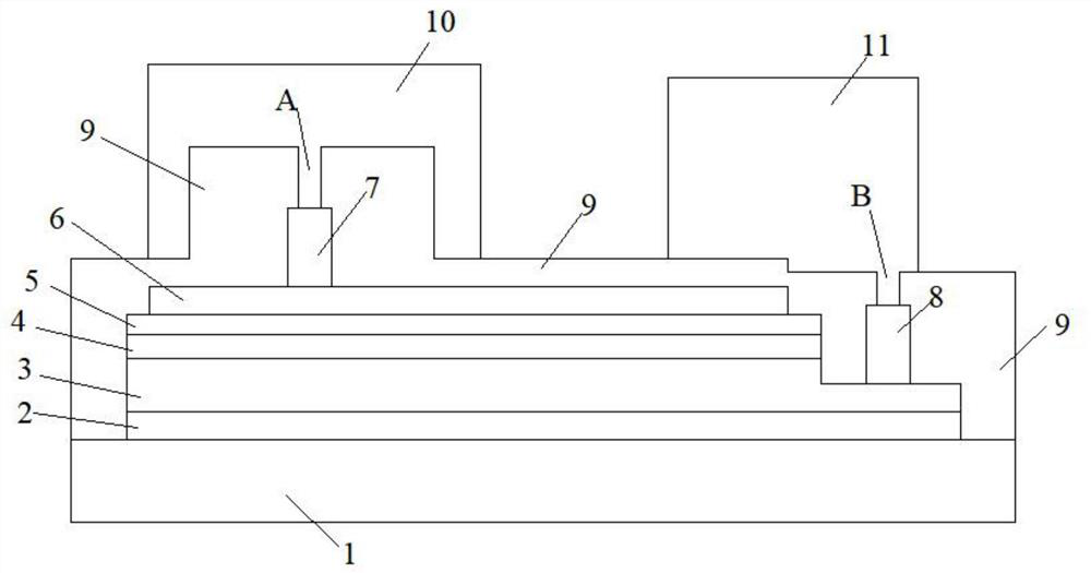 Simple eutectic LED chip structure and manufacturing method thereof