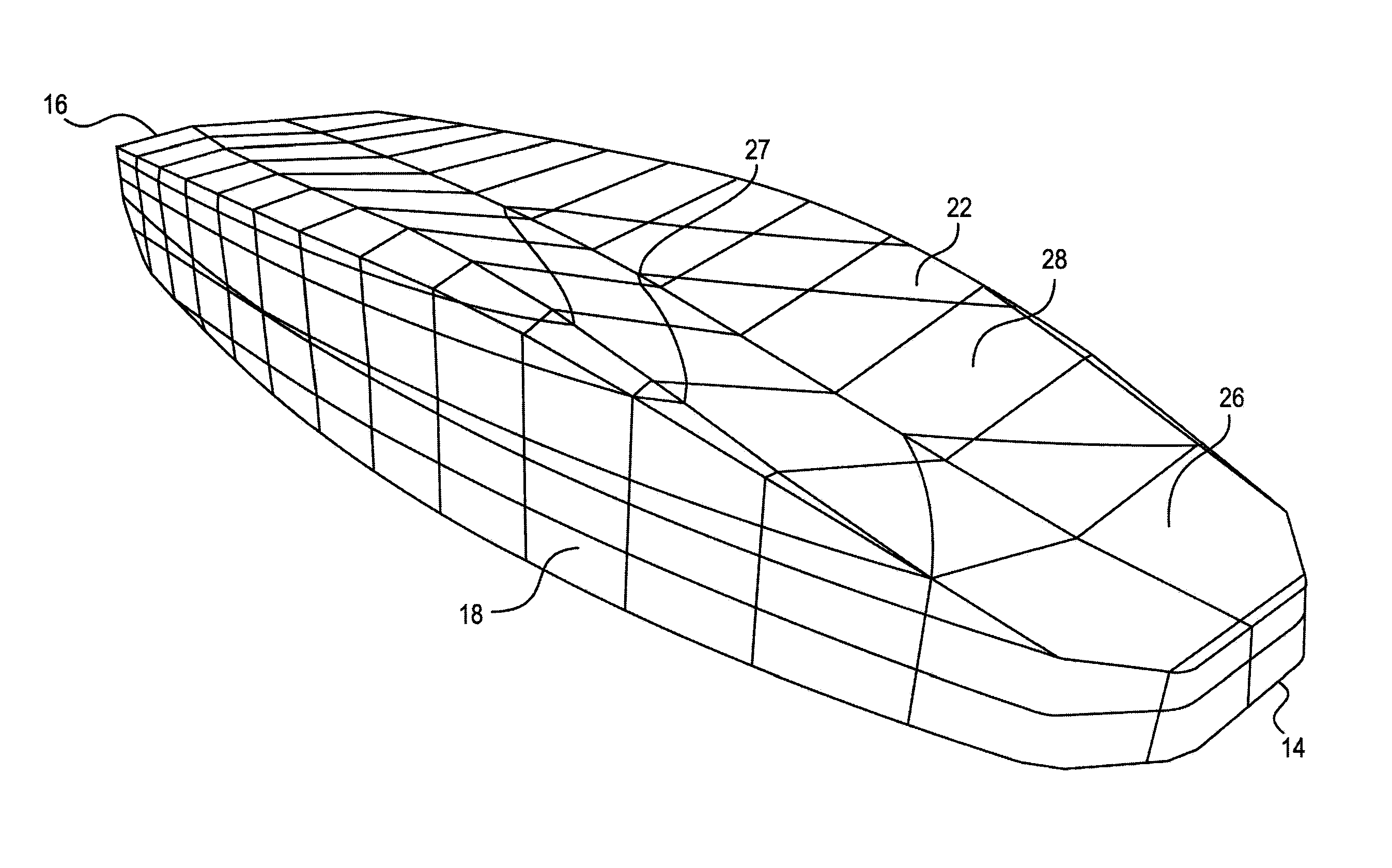 Wakesurfing boat and hull for a wakesurfing boat