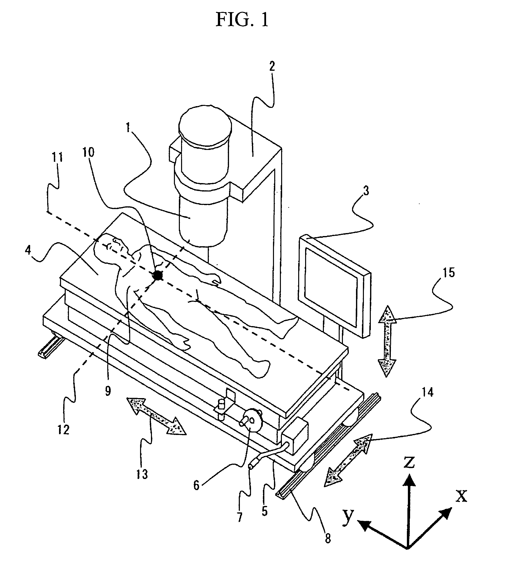 Biomagnetic measurement apparatus and method for setting horizontal position for biomagnetic measurement