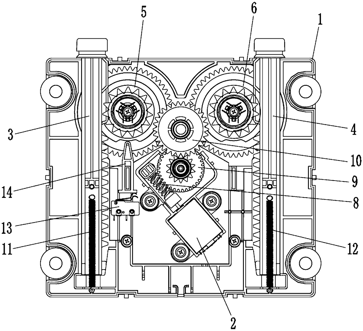 Door opener for opening cabinet type hinged door