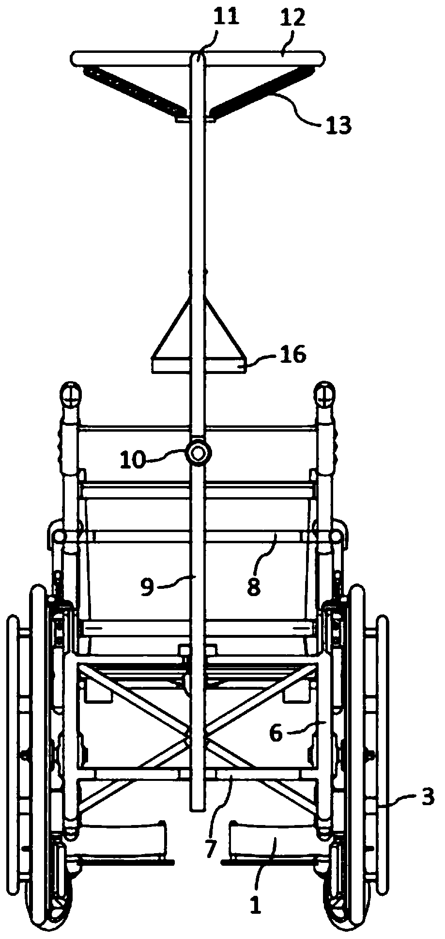 Novel scoliosis traction wheelchair