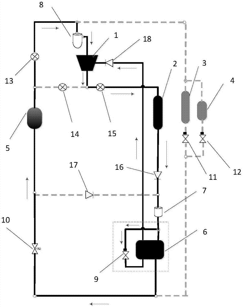 Electric car heat pump air conditioning system