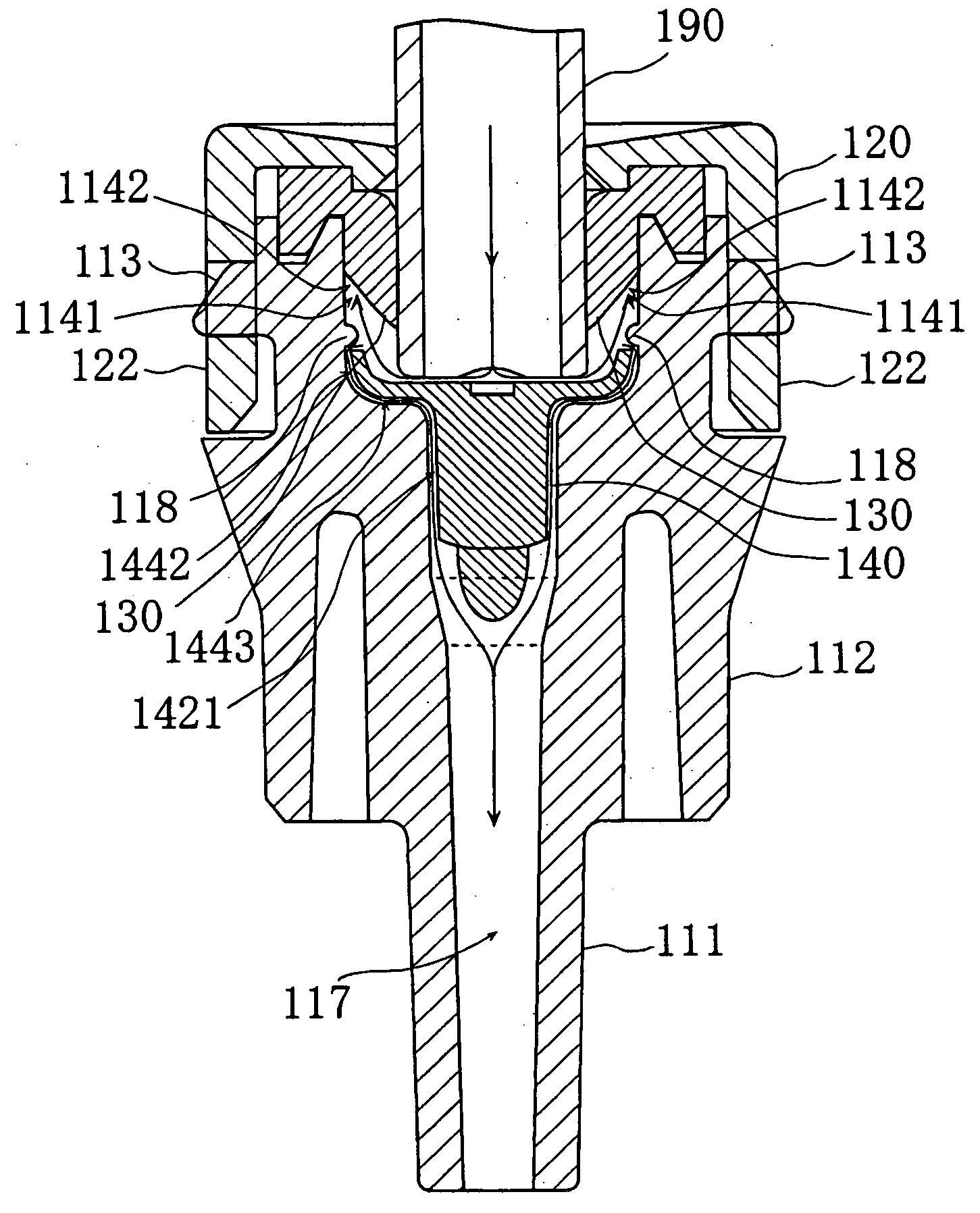 Mixture injection port