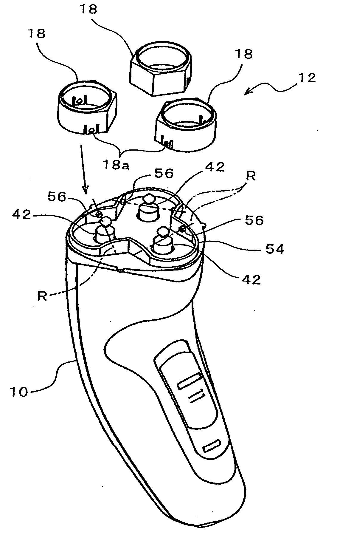 Rotary electric shaver