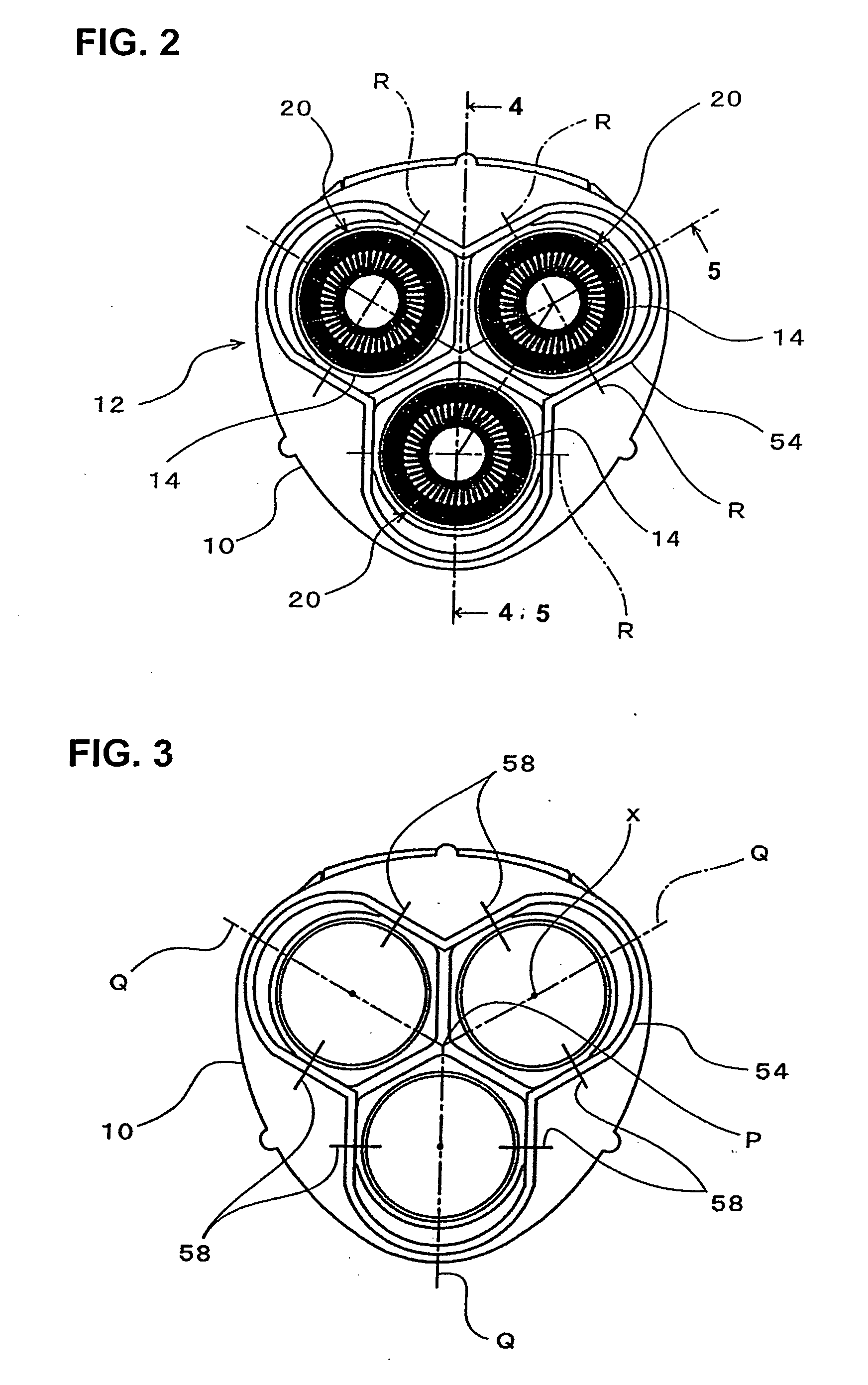 Rotary electric shaver