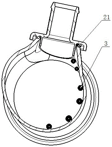 Anti-icing structure of PCV opening of escape pipe of air cleaner of air inlet system