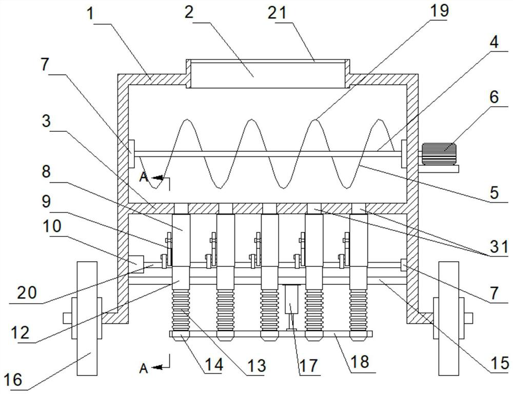 Device for agricultural fertilization