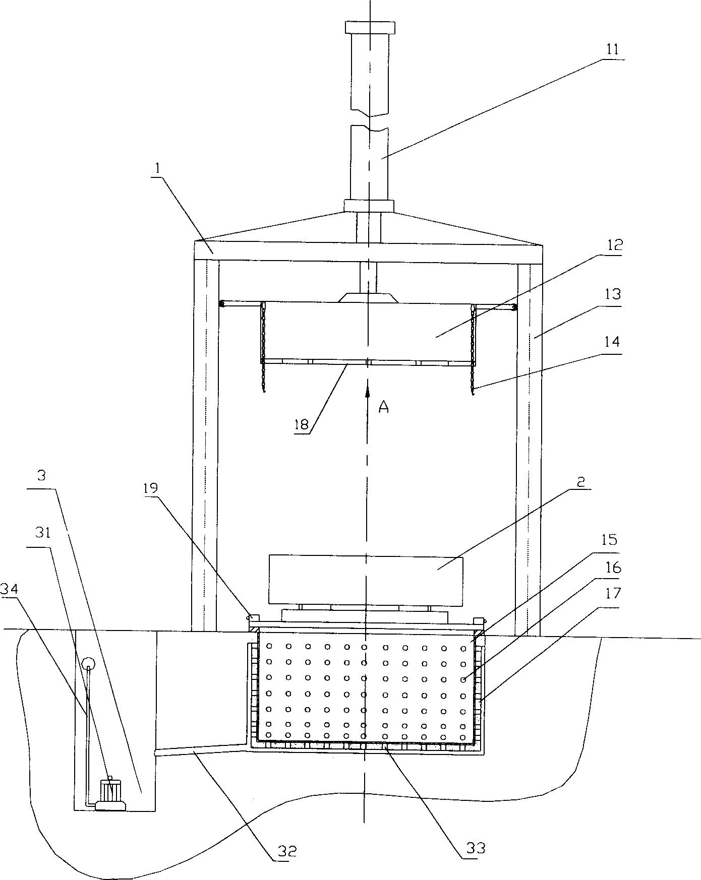 Squeezing type dehydration system adapted for waste paper residue with high water content