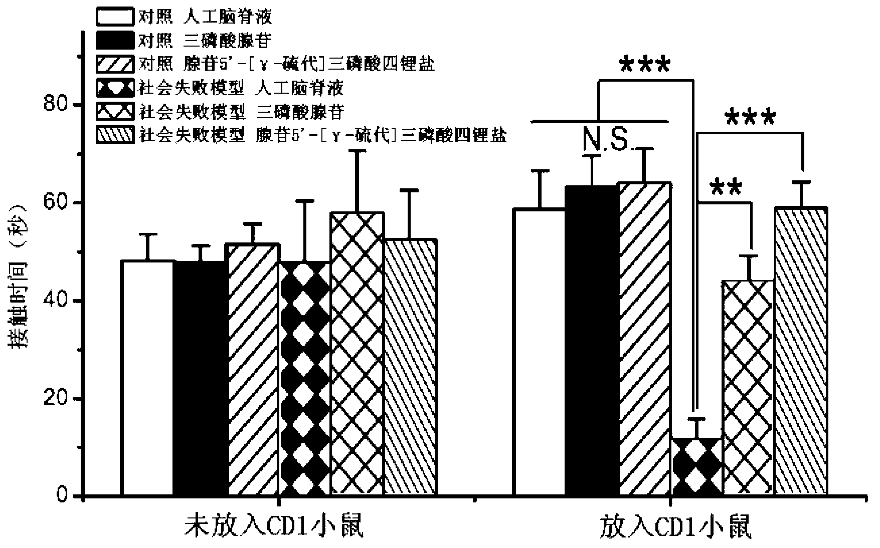 Application of P2X2 receptor agonist or opening agent in preparation of anti-depression or anti-anxiety drugs