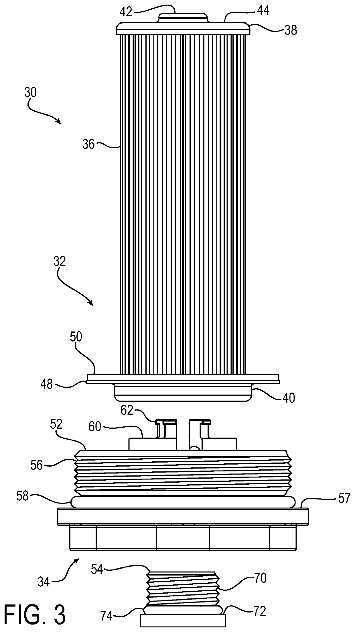 Quick drain, low mess, hydrostatic transmission filter and plug assembly