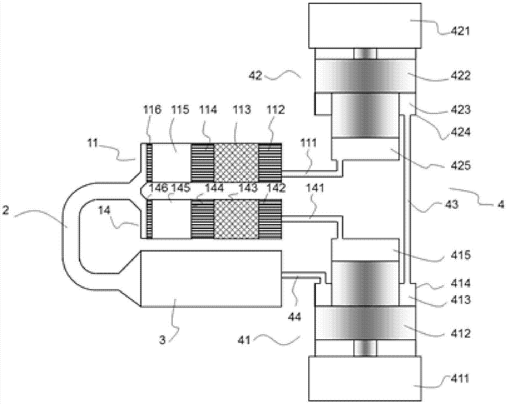 Parallel type pulse tube machine