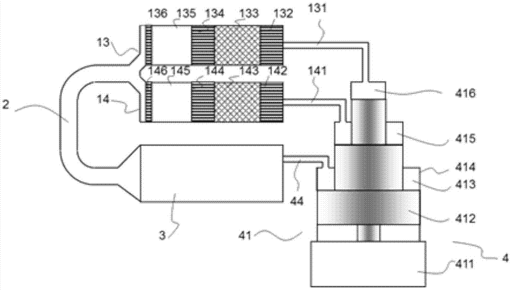 Parallel type pulse tube machine