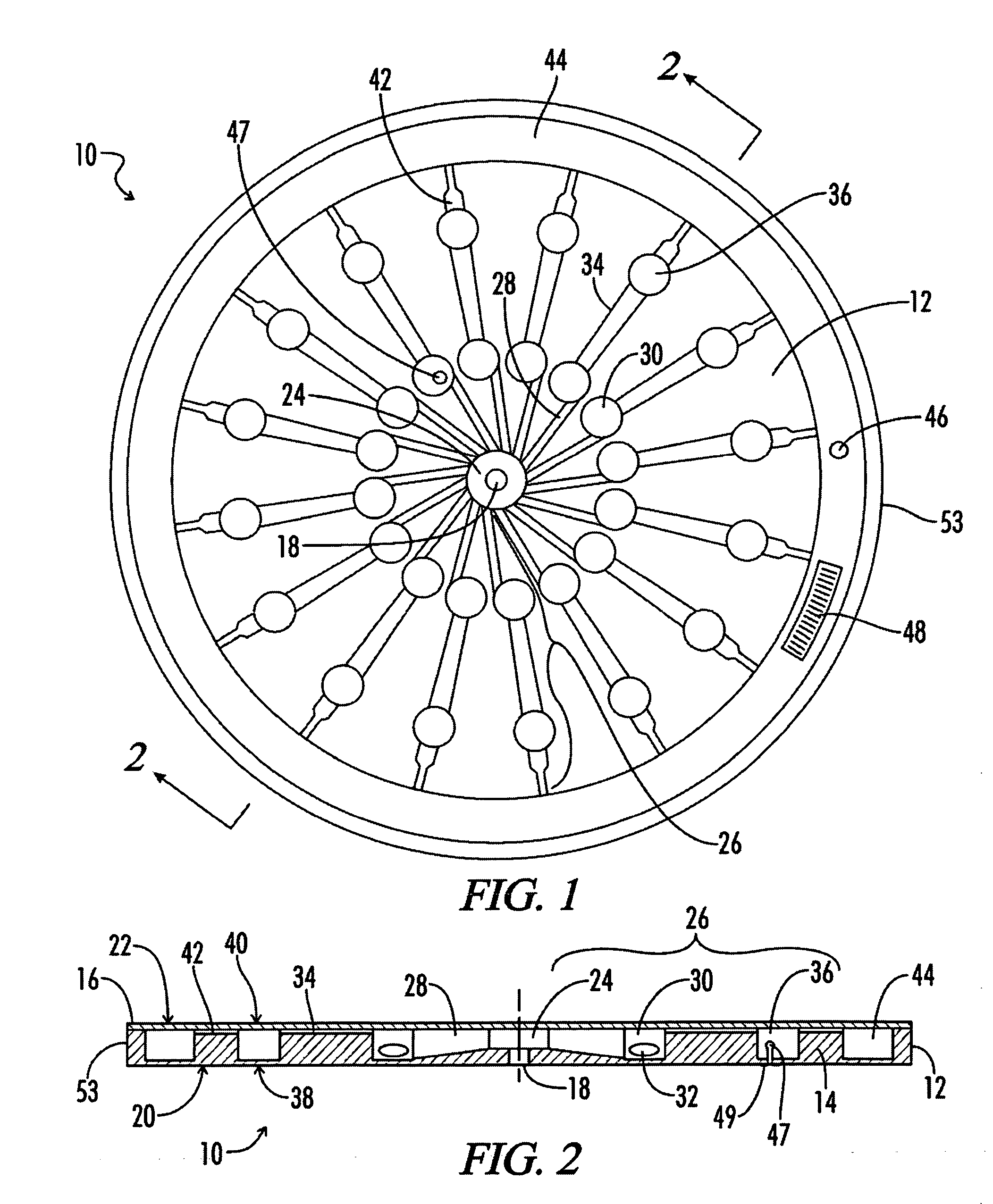 Device for multiple tests from a single sample