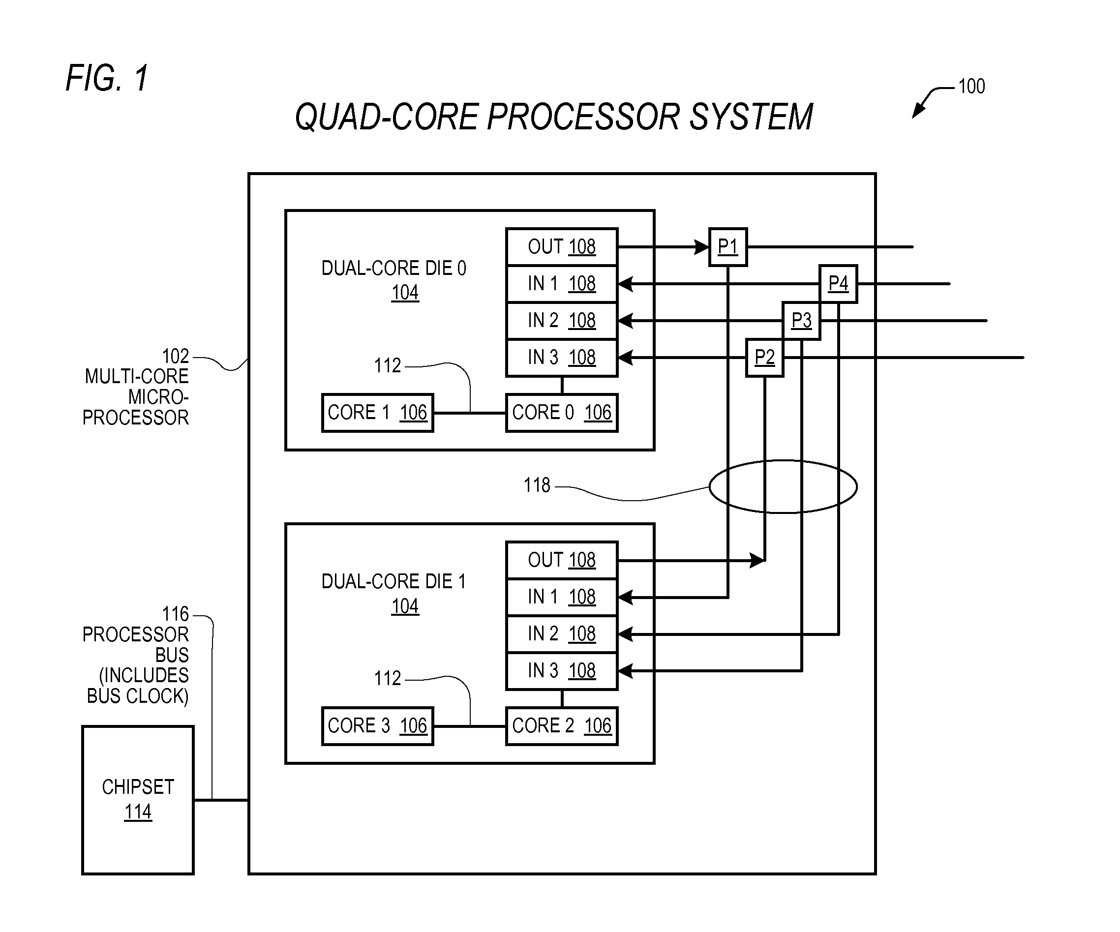 Power state synchronization in a multi-core processor