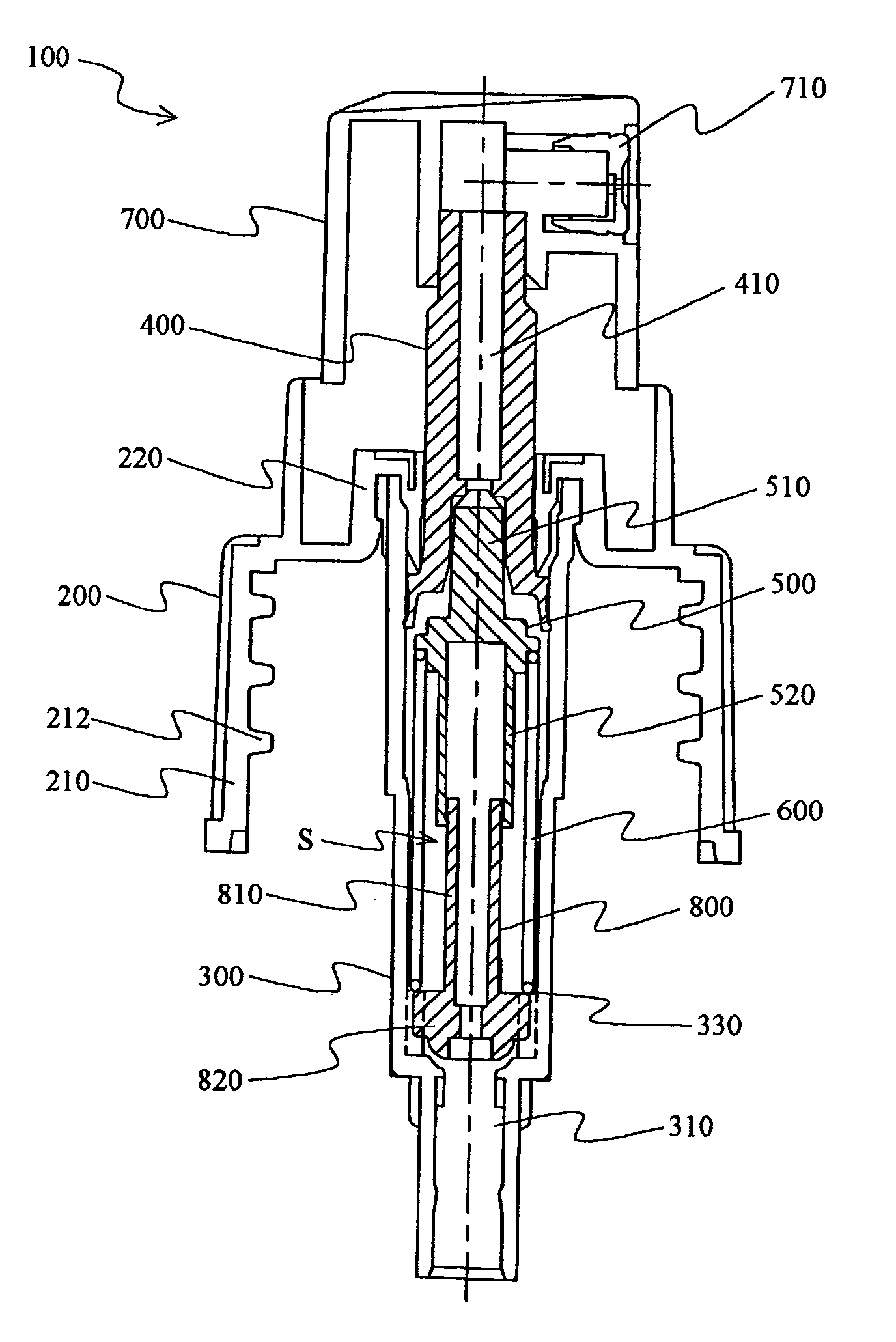 Low profile, fine mist, finger-operated, precompression-type spray pump