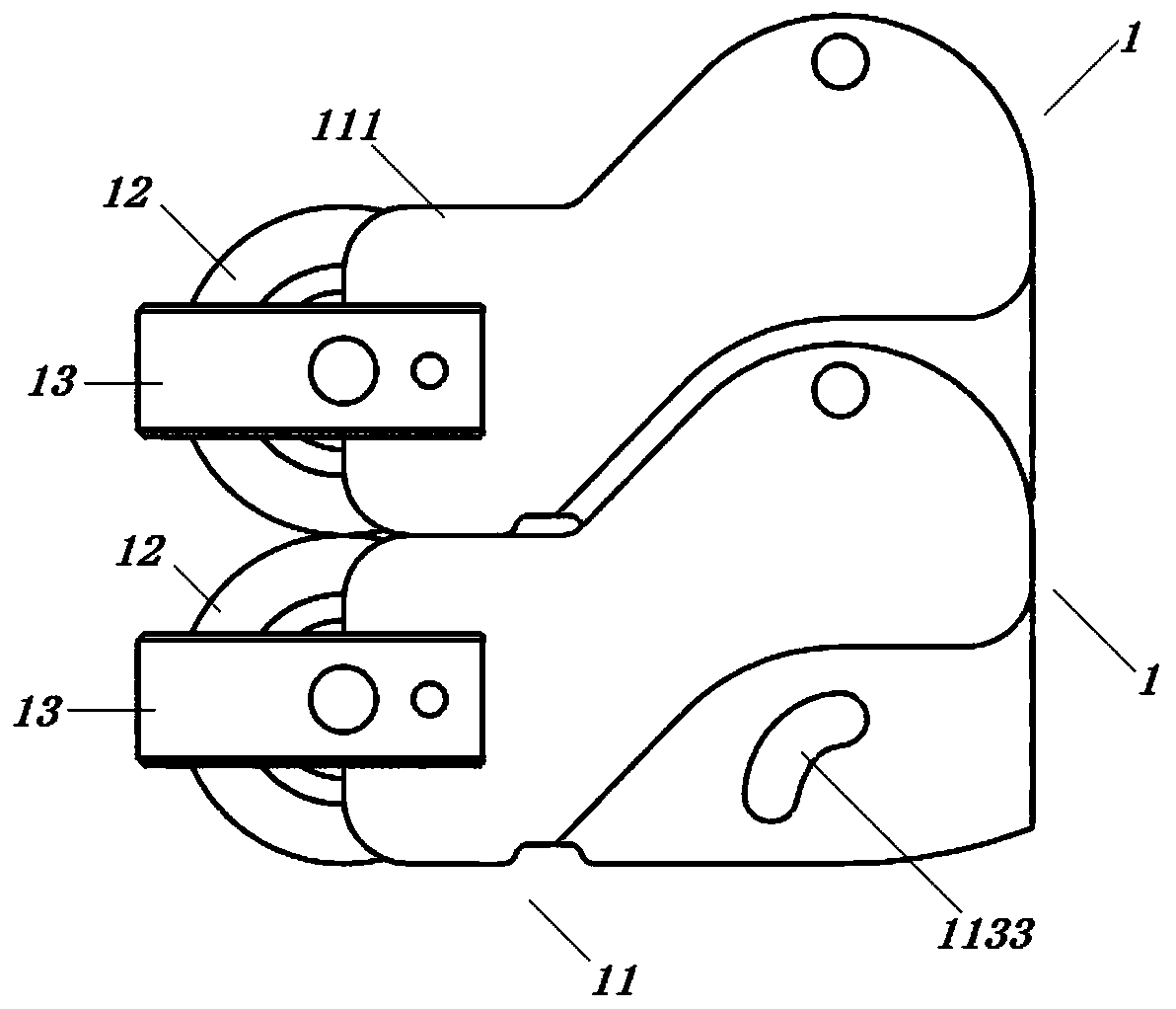 Variable-moment flexible knee joint structure for wearable exoskeleton