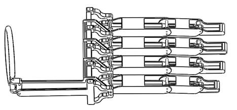 Bionic mechanical prosthetic hand driven by wrist joint