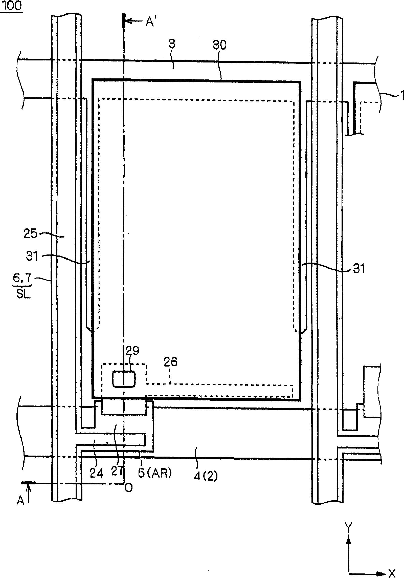 Electro-optical display device and method for manufacturing same