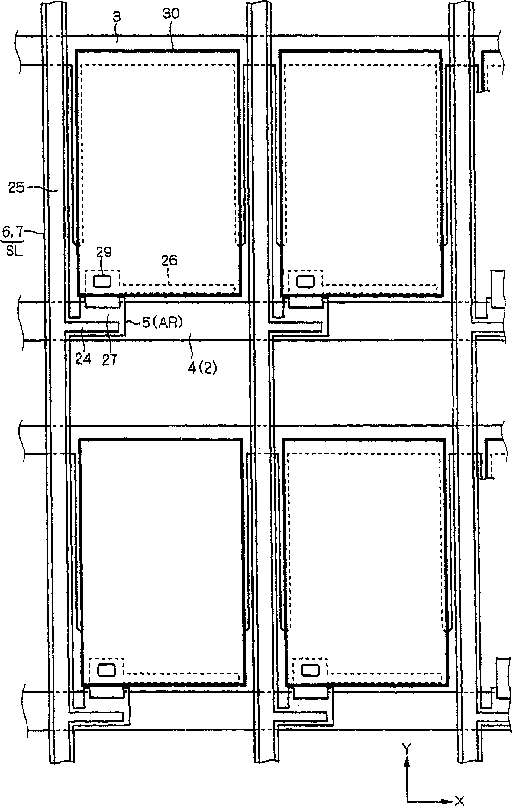 Electro-optical display device and method for manufacturing same