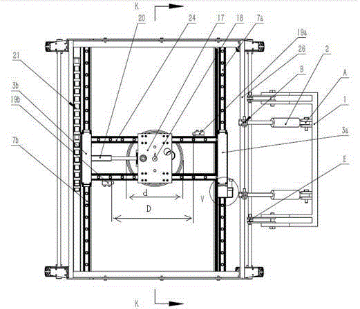 An ultra-high pressure water jet airport runway glue removal and marking execution device