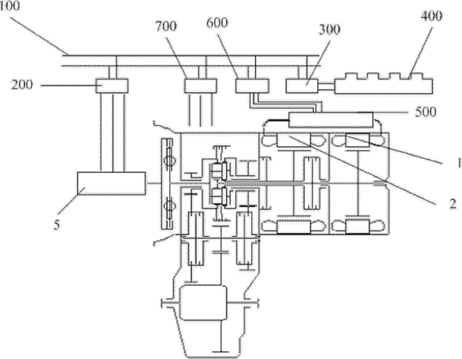 Hybrid power transmission and hybrid power transmission system