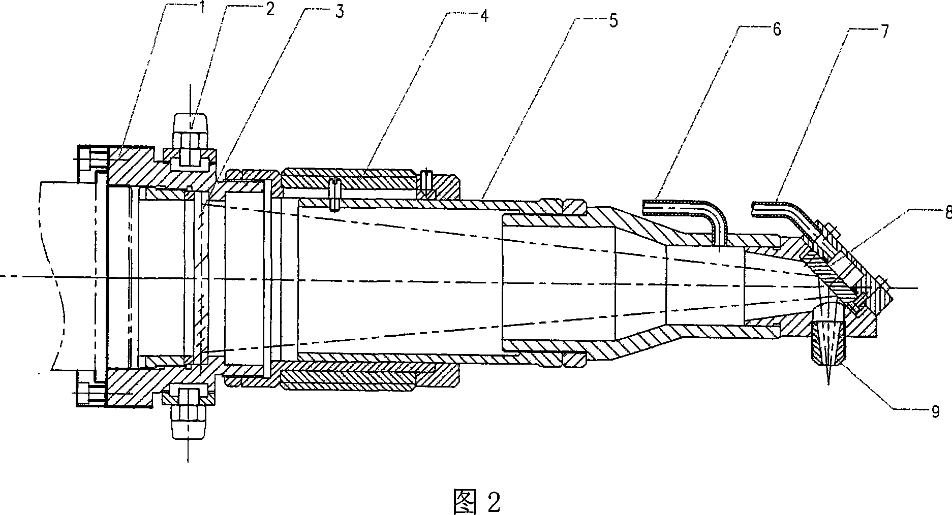 Method for laser in-situ repairing cavitation-vane gas turbine