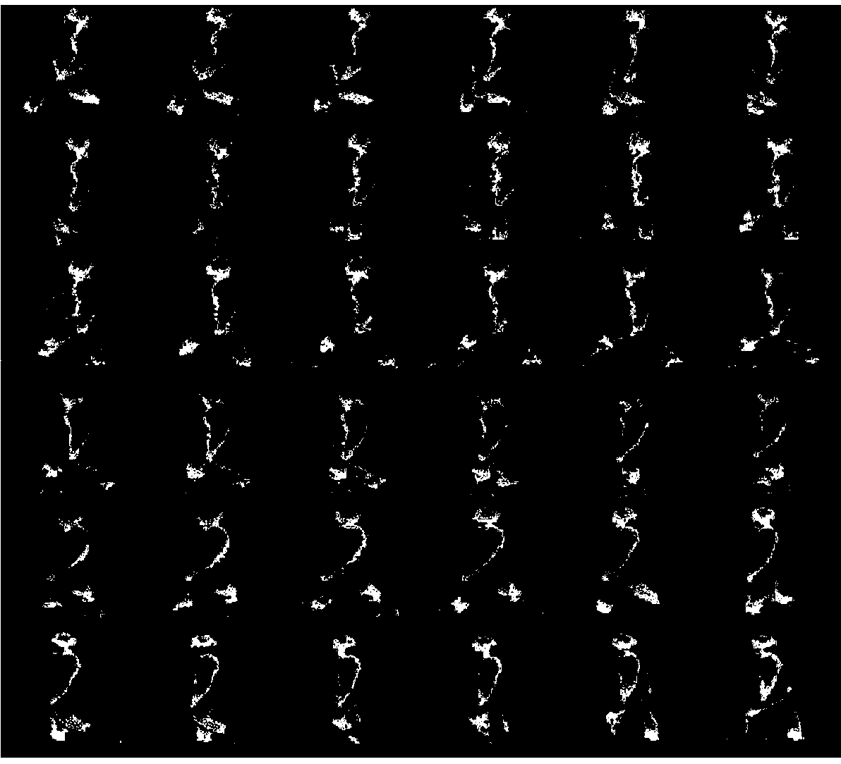 Gait cycle detection method through layering and coding for depth information