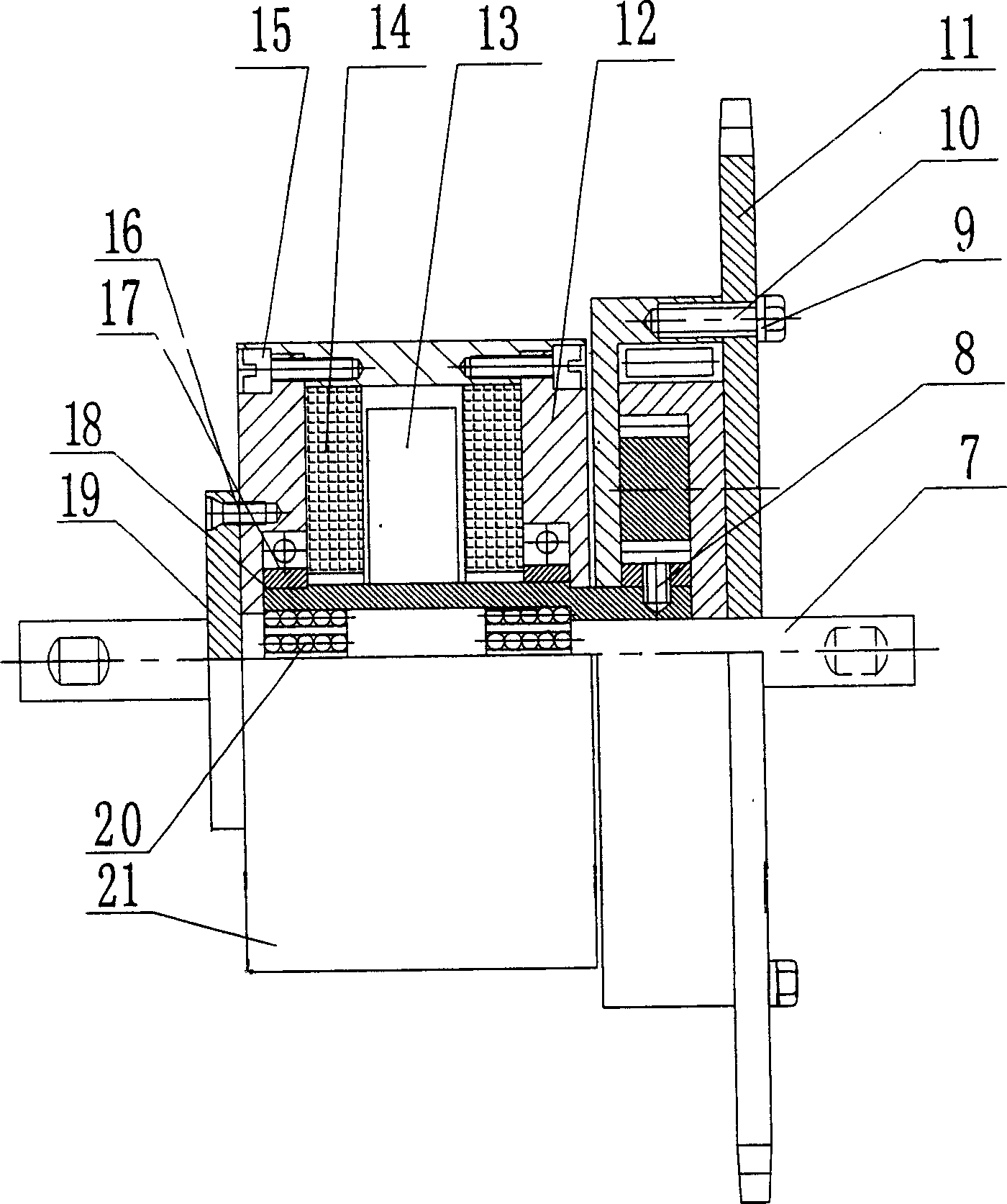 Co-axial middle-set motor driving device of electric vehicle