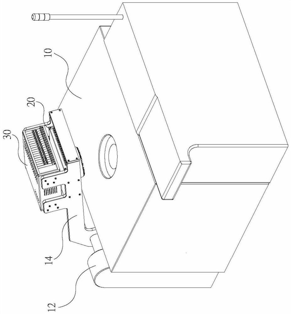 Open type test head of wafer automatic test system