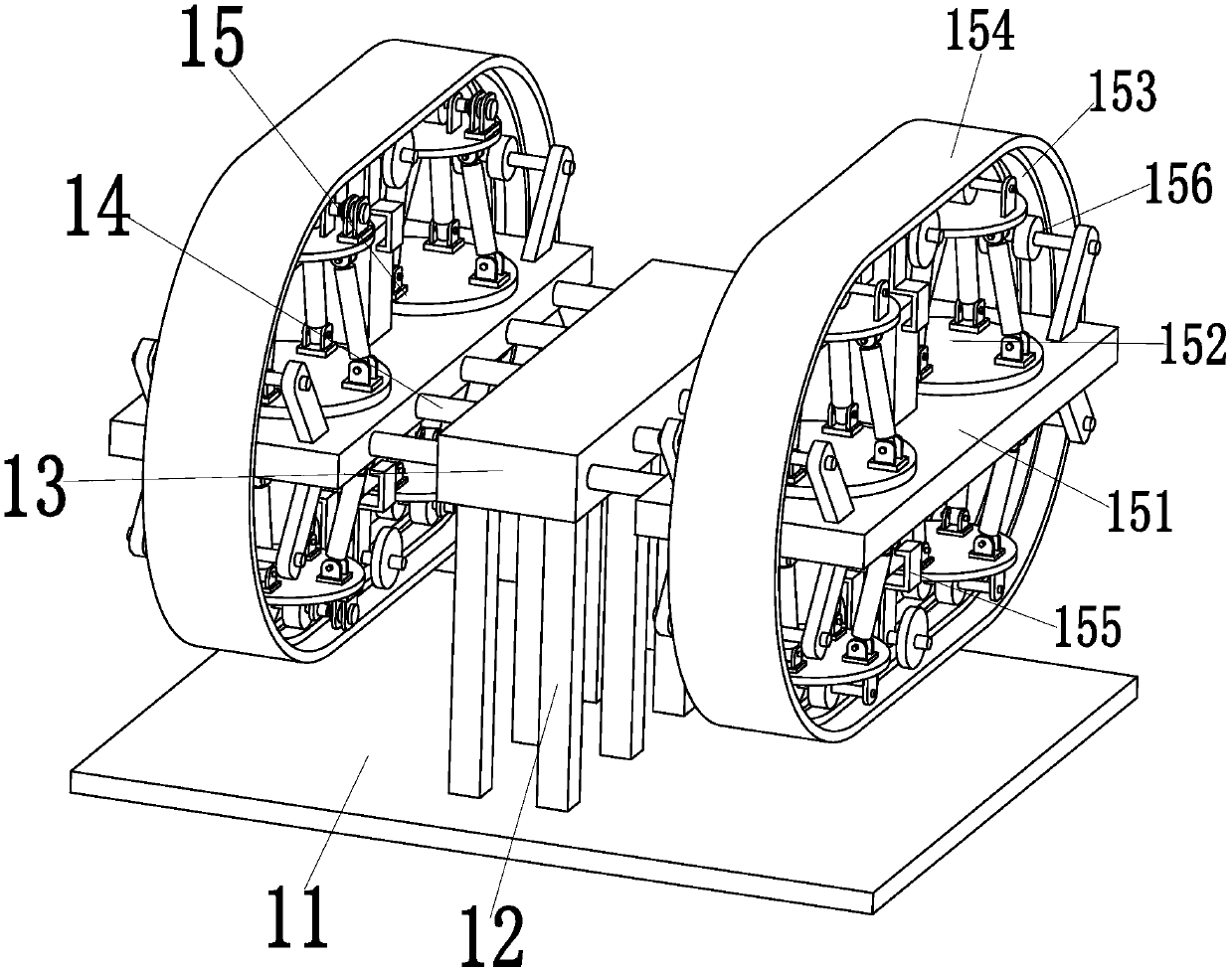 A kind of automatic processing equipment for train track