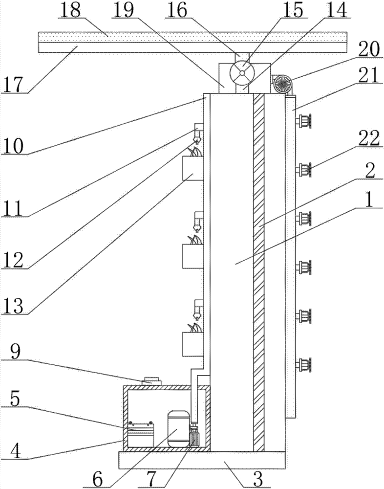 Environment-friendly isolating wall capable of preventing dust pollution from being generated at construction site