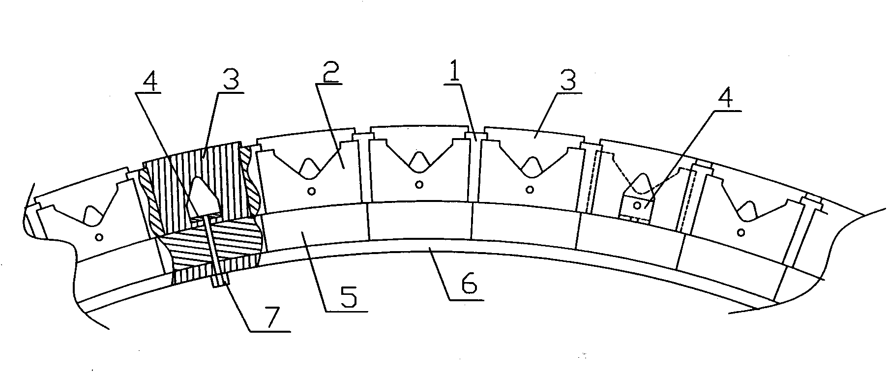 Fixing structure of permanent magnet generator or motor permanent magnet