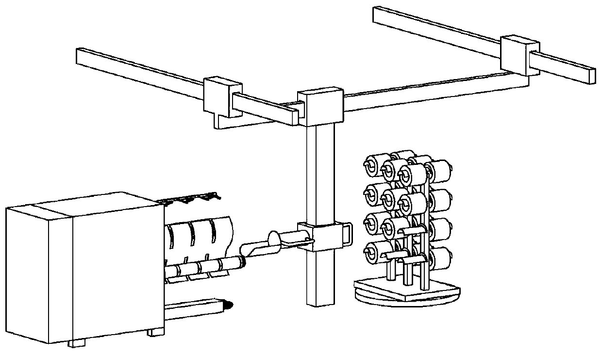 Intelligent glass fiber forming and winding device