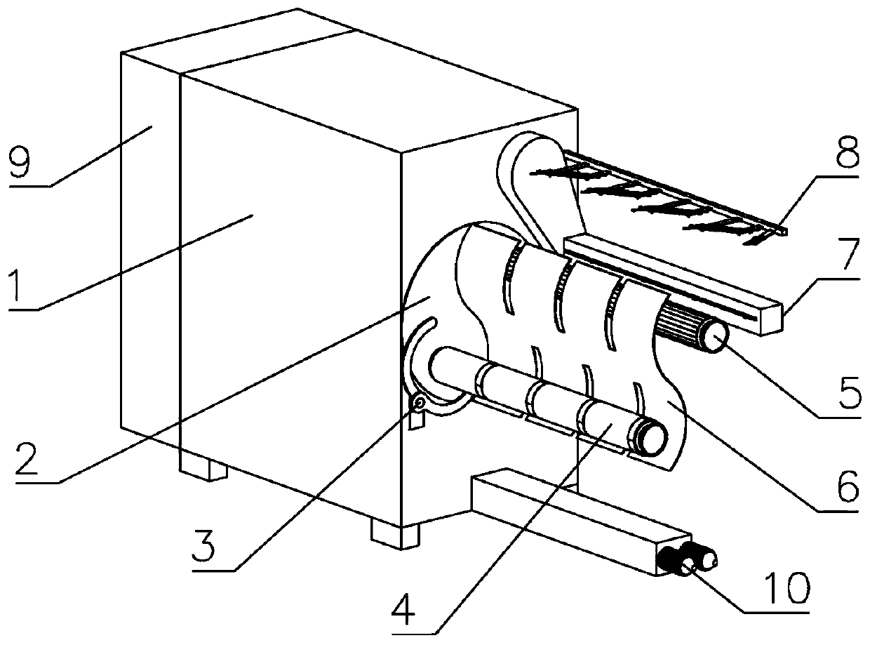 Intelligent glass fiber forming and winding device