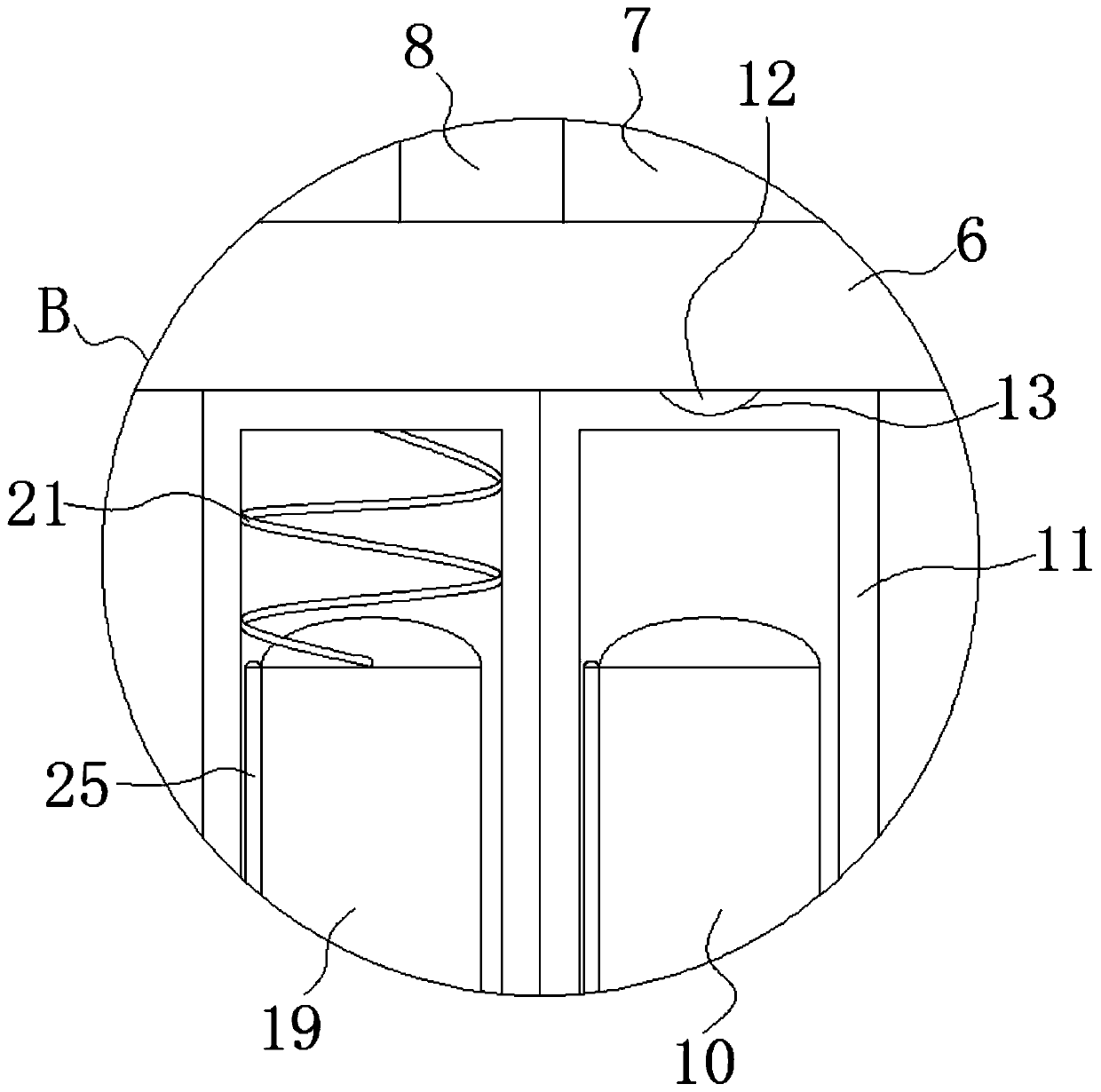 Needle tip tea caddy capable of separating tea dust during tea taking